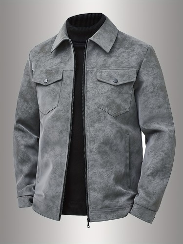 Men's Vintage Distressed American Retro Workwear Jacket