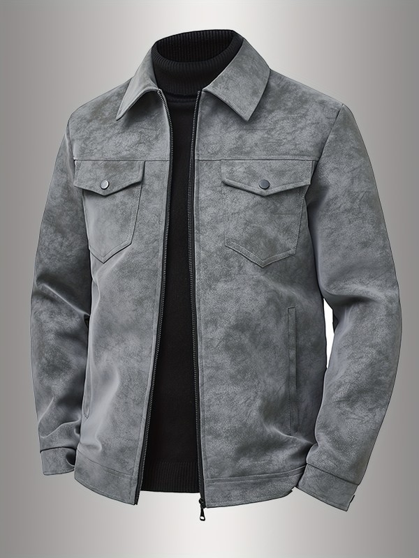 Men's Vintage Distressed American Retro Workwear Jacket