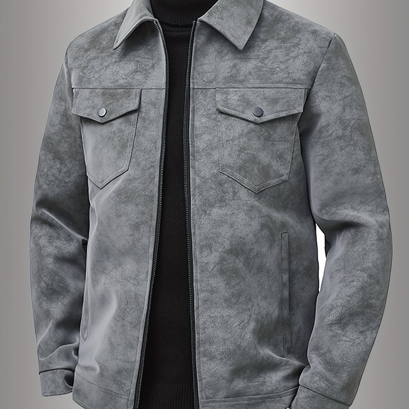 Men's Vintage Distressed American Retro Workwear Jacket