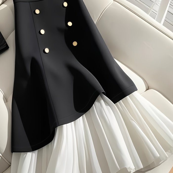 Women's Elegant High-Waisted Flared Skirt