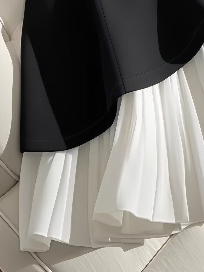 Women's Elegant High-Waisted Flared Skirt