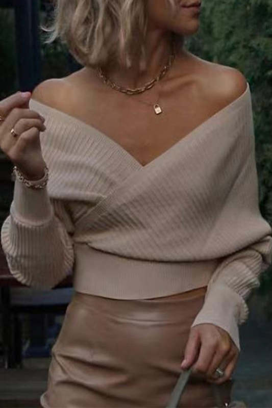 Fashion Print Patchwork V Neck Tops(3 Colors)