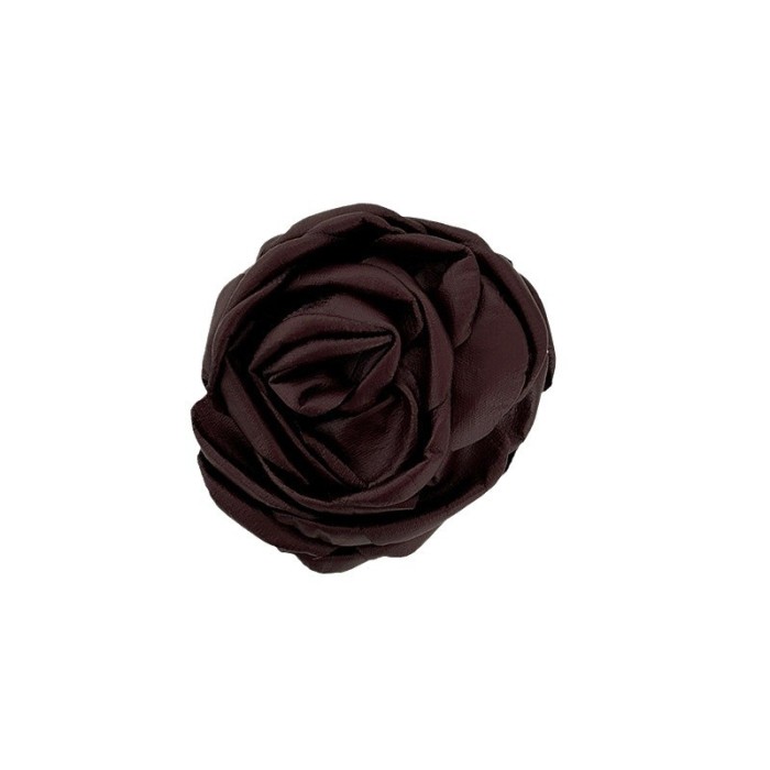 Single Large Dried Rose Hair Clip with Shark Clip Base - French-Style Large Bun Updo Hairpin, Sweet Wedding & party Hair for, Dried Rose & Shark Clip Hairpiece