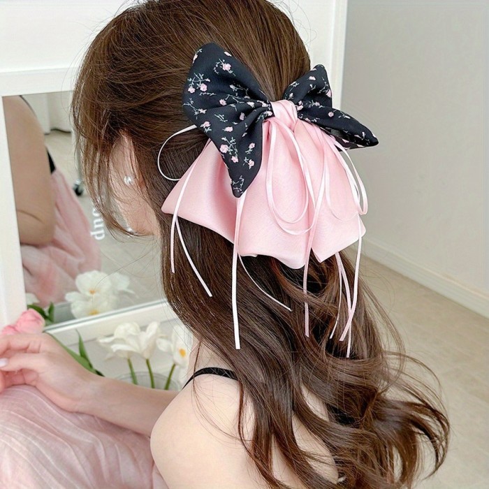 Large Elegant Korean Hair Clip - Shark clip for Half-Updos, Buns, Ponytails - Wedding, Party, Everyday Hairstyles - 's Hair, Halfup Hairstyle, Sweet Aesthetic, Soft Fabric, Stylish Hairpin, Bridal Hairstyle