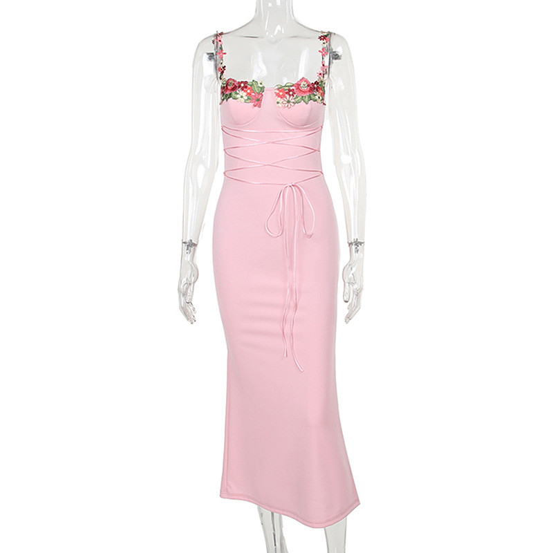 Sexy Strappy Bra-Style Fitted Sleeveless Maxi Dress ✨