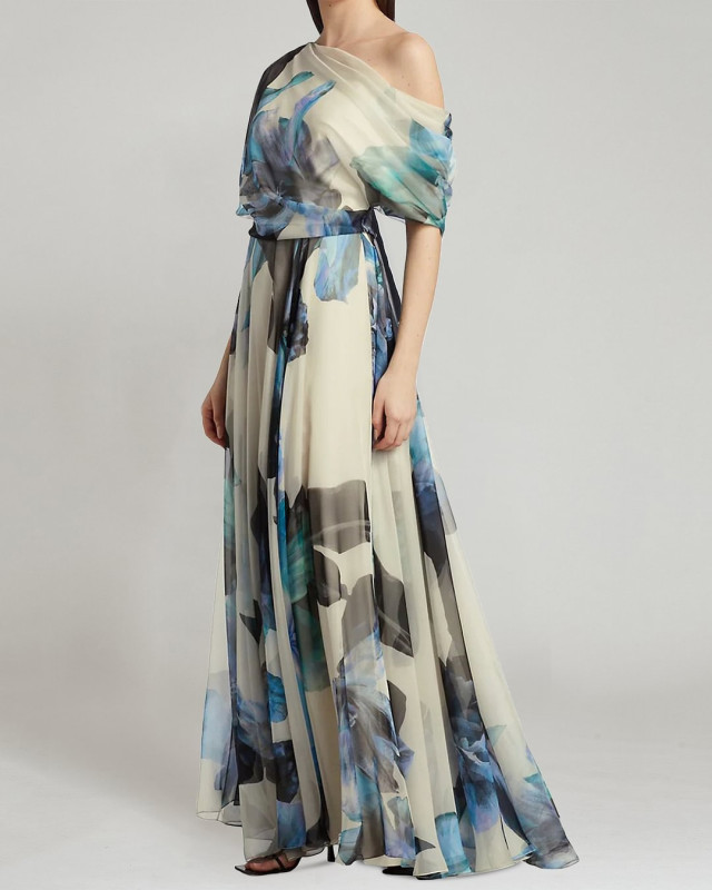 Female Clothing Party Dresses New Bohemian Resort Style Strappy Lolita Swing Skirt Printed Dress Elegant Party Long Dresses
