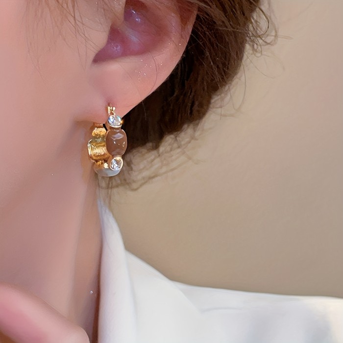 Hollow Geometric Retro High-End Drop Earrings ✨