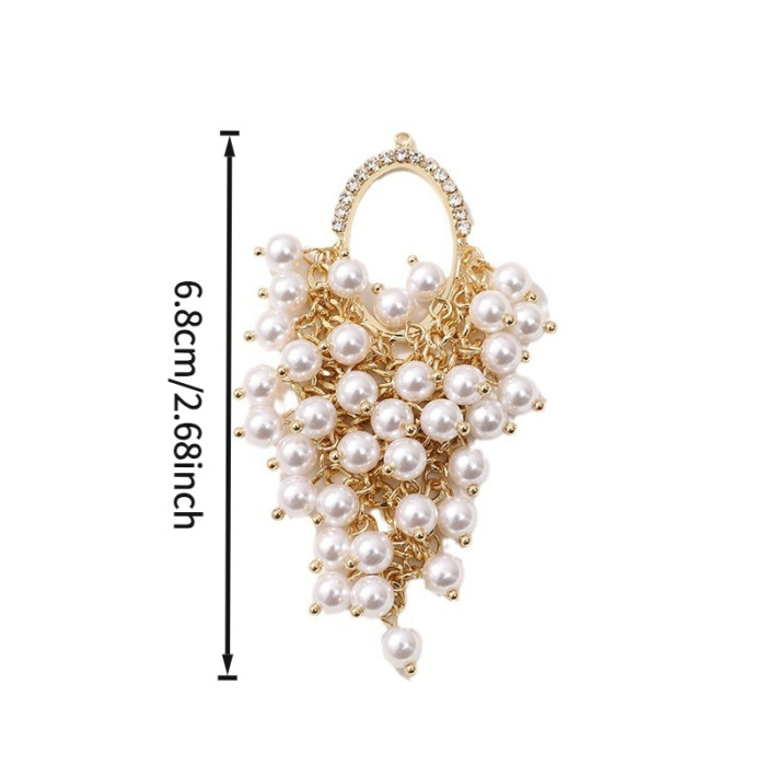 Light Luxury Pearl Long Tassel Drop Earrings ✨
