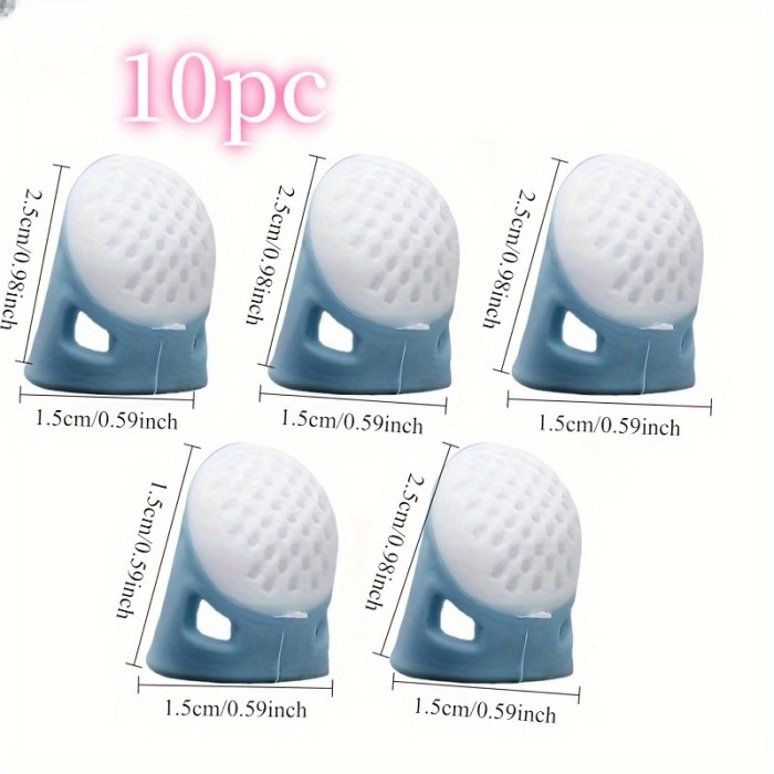 Silicone Thimbles Finger Tips Protector Anti-Slip Finger Covers Hand Cross-stitch Sewing DIY Tools Household Sewing Accessories