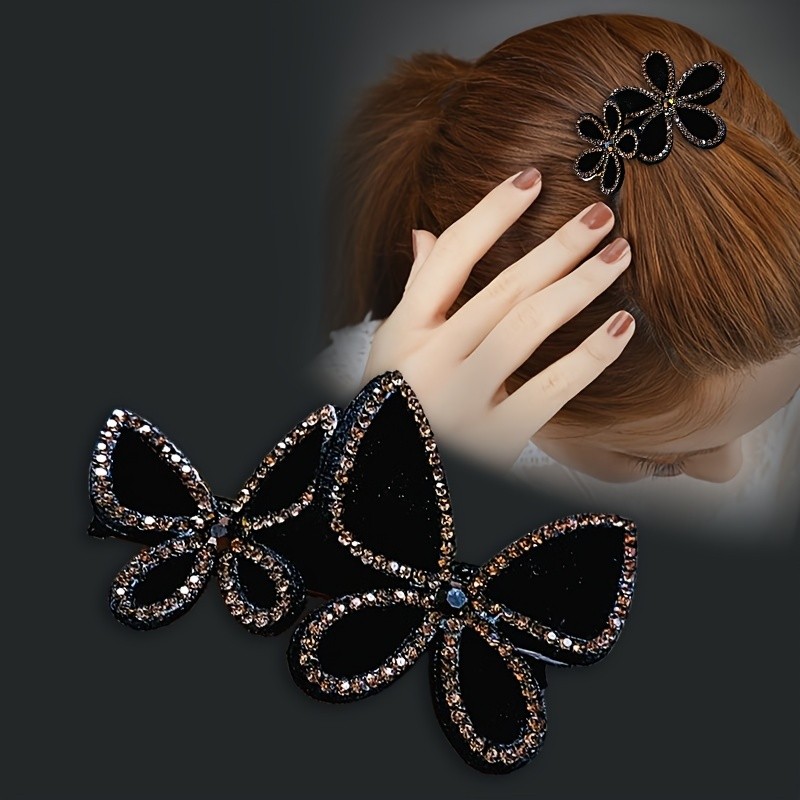 Rhinestone Hair Clip Accessory Sparkling Rhinestone Decorative Hair Clip