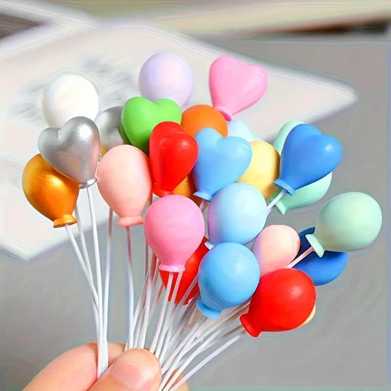 12 Mini Resin Balloon Charms, Assorted Colors, DIY Dollhouse Accessories. Perfect for Miniature Dollhouses, Micro Model Photography Props, Craft Supplies, Tiny Decorations, Decorative Balloons, Small Props, Resin Crafts, and Fine Resin Products