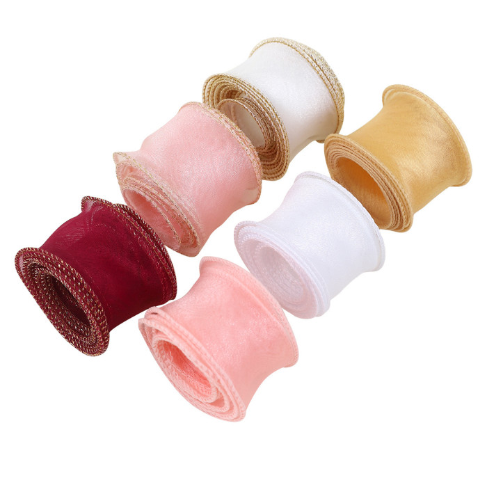 1 Roll of Bouquet Wrapping Fish Tail Tulle Ribbon, Fresh Flower Tulle Ribbon, DIY Material, Wavy Binding, Bow, Ribbon, Cake Border, Best for Christmas, Hanukkah, Thanksgiving, Halloween, Easter, Christmas Decoration