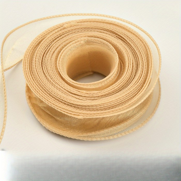 1 Roll of Bouquet Wrapping Fish Tail Tulle Ribbon, Fresh Flower Tulle Ribbon, DIY Material, Wavy Binding, Bow, Ribbon, Cake Border, Best for Christmas, Hanukkah, Thanksgiving, Halloween, Easter, Christmas Decoration