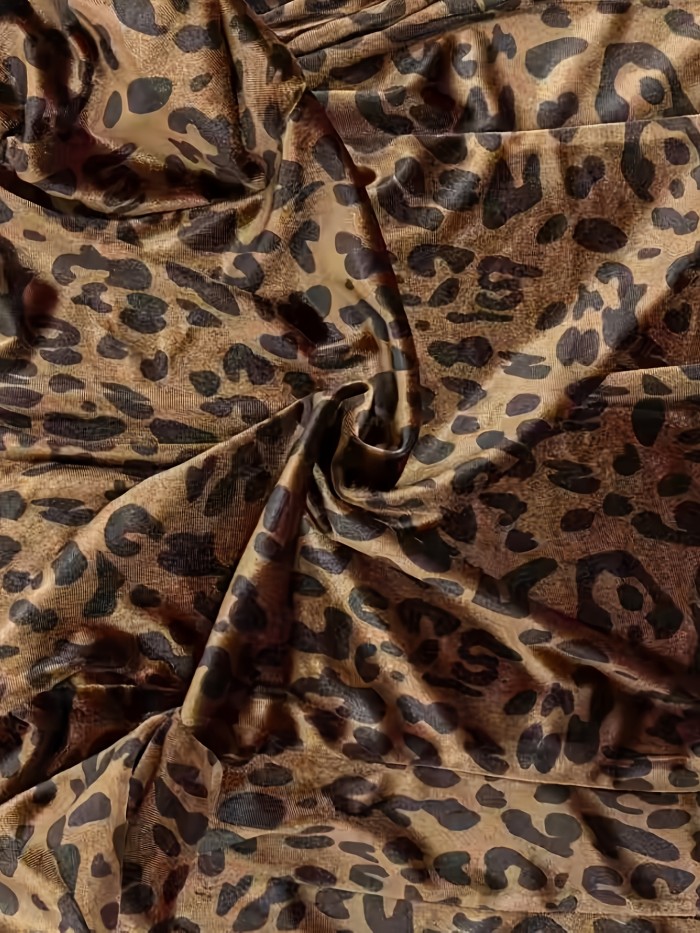 🐆Vintage Velvet Leopard Bell Sleeve Shirt | Drape Neck Ruffle Spring Fall Blouse
