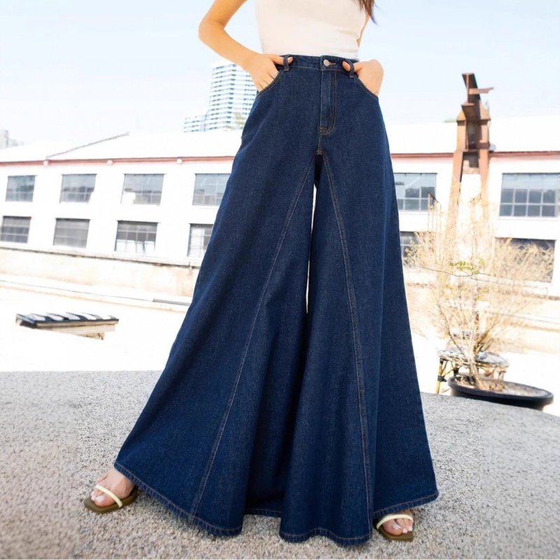 Women’s Vintage Washed Denim  Jeans| 90s/2000s Mid-Rise Non-Stretchy Casual Formal Summer  Jeans
