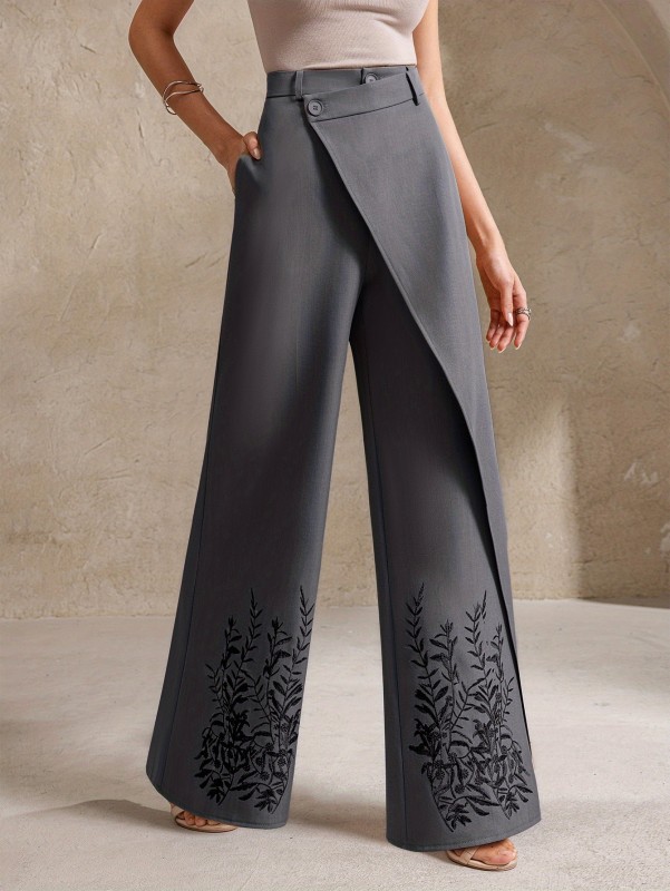 Elegant Tailored Suit Elegant Tailored Suit | Ladies' French with Embroidered Long Pants