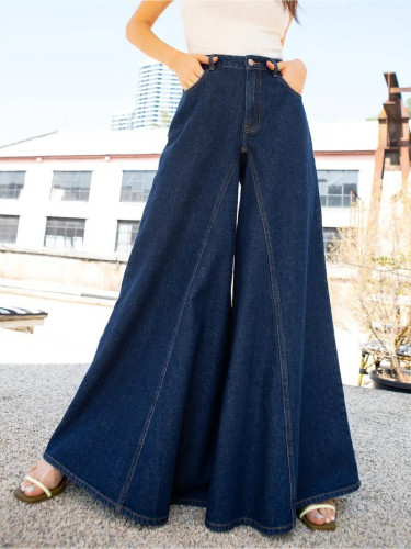 Women’s Vintage Washed Denim  Jeans| 90s/2000s Mid-Rise Non-Stretchy Casual Formal Summer  Jeans