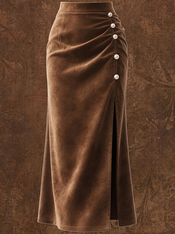 🤠Vintage Western Fringe Split Skirt | Elegant Spring Autumn Style