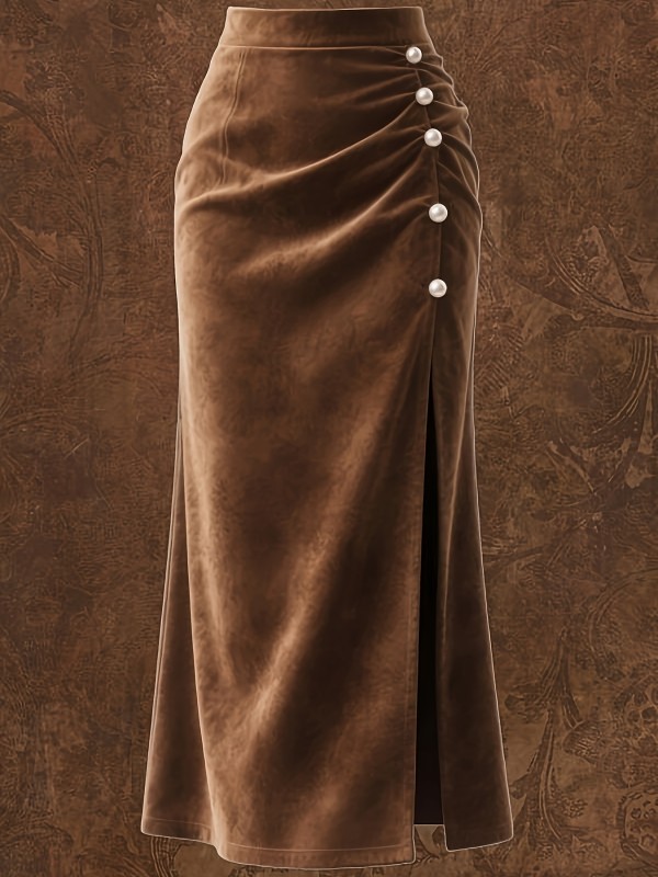 🤠Vintage Western Fringe Split Skirt | Elegant Spring Autumn Style