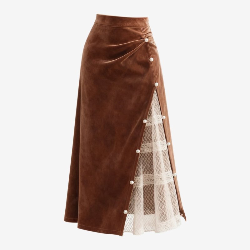 👰Lace Mesh Sheer Skirt | Elegant Wedding Party Church Style