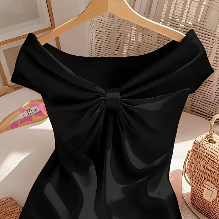 Spring And Summer Stylish Casual Solid Color Women'S T-Shirt