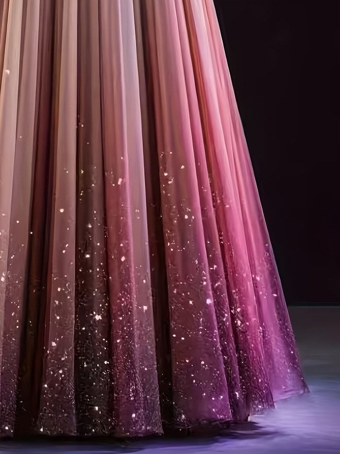 🌈Gradient Color A-Line Maxi Skirt | Elastic Waist All-Season