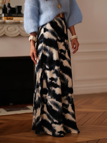 Book Core Thousand Directional YY1019001 Women'S Printed Long Dress