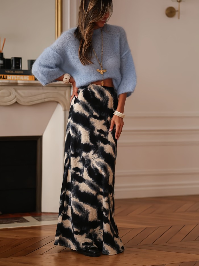 Book Core Thousand Directional YY1019001 Women'S Printed Long Dress
