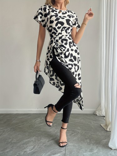 Casual Leopard Print Casual Leopard Print Women's Top | Stylish Simple Daily Fashion