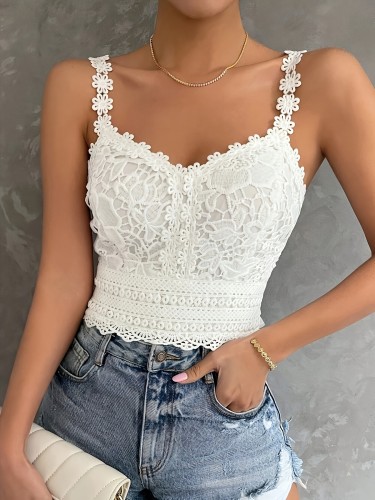 Fashionable Lace Women'S Tank Top