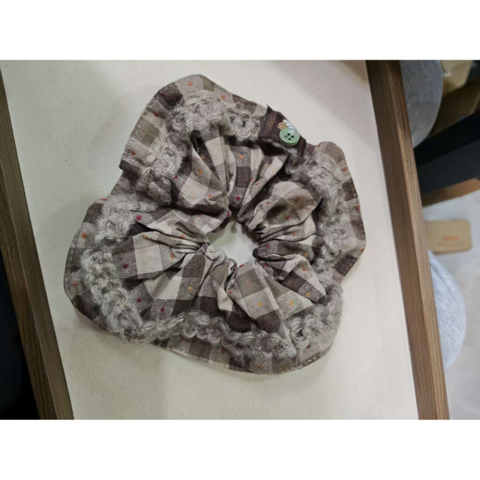 ✨ Women's Double-Layered Embroidered 3D Hair Scrunchie | Luxury Hair Accessory