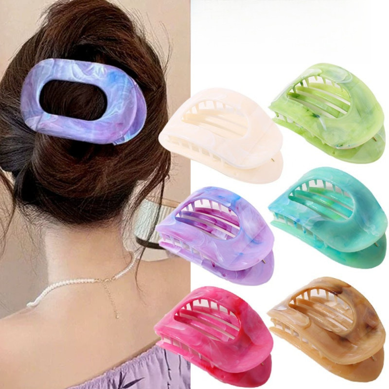 ✨ 5Pcs Large Non‑Slip Shark Hair Clips | Curved Grip Strong Hold for Thick Hair, Gift Boxed Hair Clips for Casual & Formal Occasions