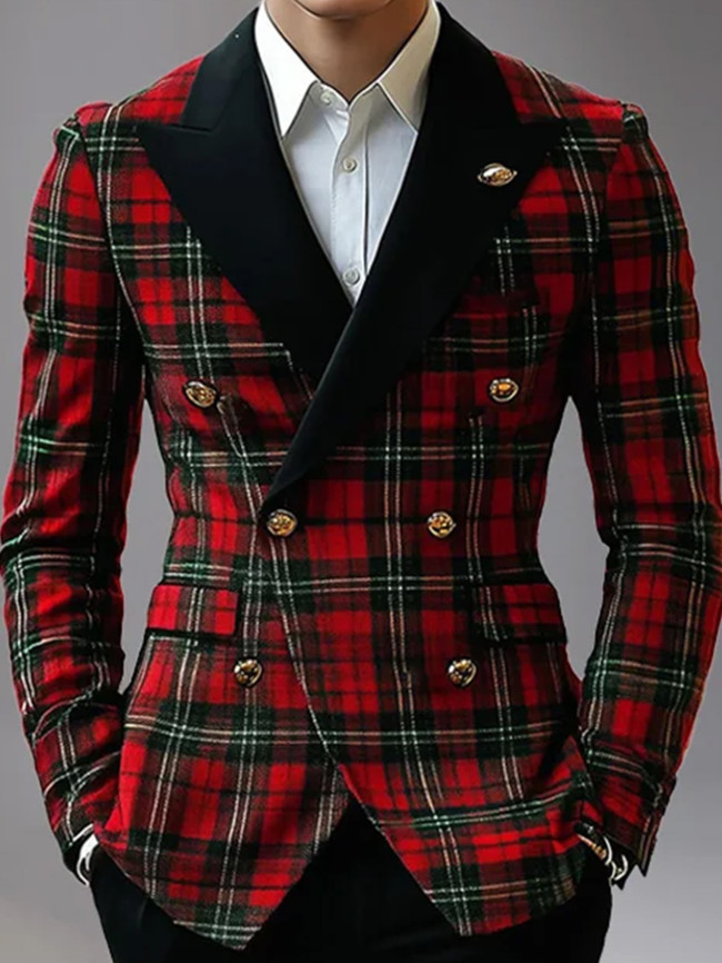 🧥 Men's Soft Corduroy Blazer – Winter Festive Gentleman’s Suit Jacket