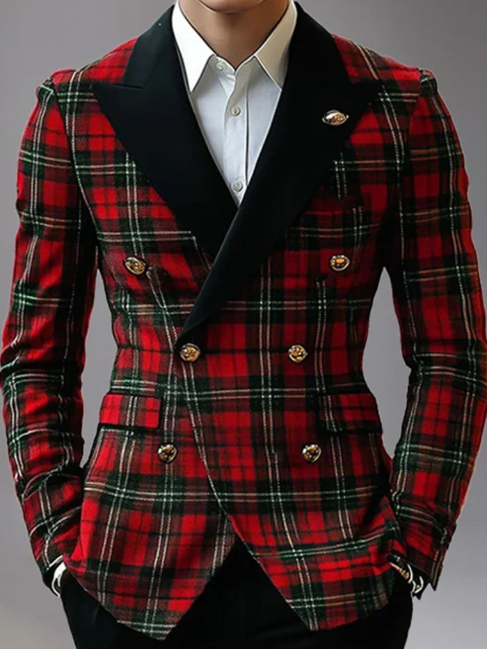 🧥 Men's Soft Corduroy Blazer – Winter Festive Gentleman’s Suit Jacket