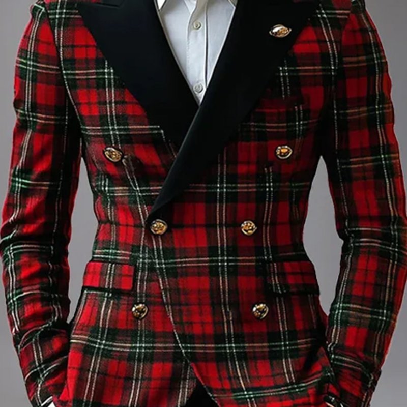 🧥 Men's Soft Corduroy Blazer – Winter Festive Gentleman’s Suit Jacket