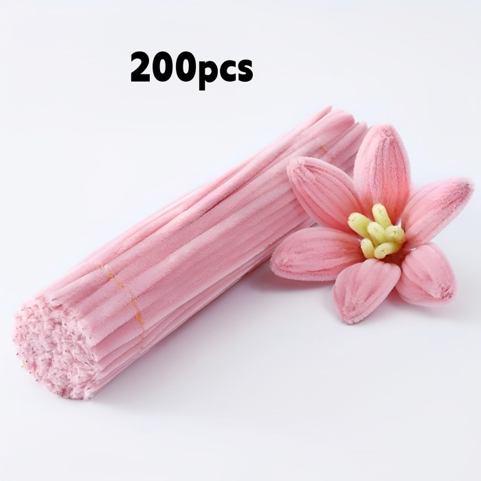 ✨Pipe Cleaner Flowers Mixed Pink Pipe Cleaner Craft Set