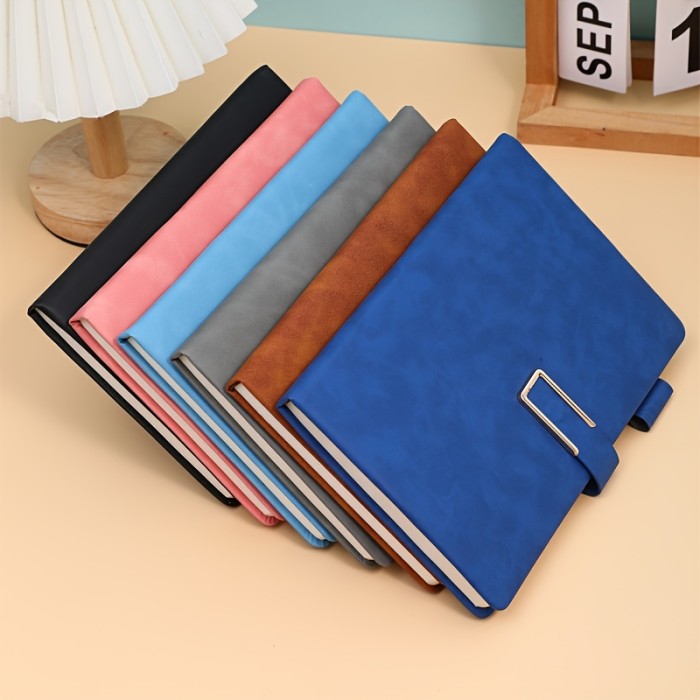 Ultra-Thick Notebook A5 Leather-Faced Business Meeting Notepad Thickened Retro Easy College Student Diary