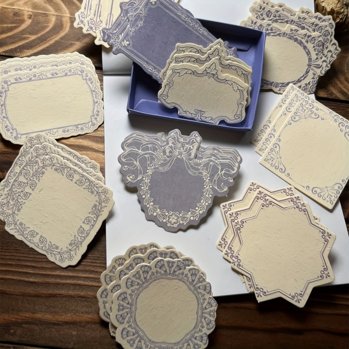 Vintage Boxed Notepaper\u002F30 Sheets Per Box\u002FEmbossed Design\u002FThick Specialty Paper\u002FSuitable for Diaries And Scrapbooking As Decorative Paper