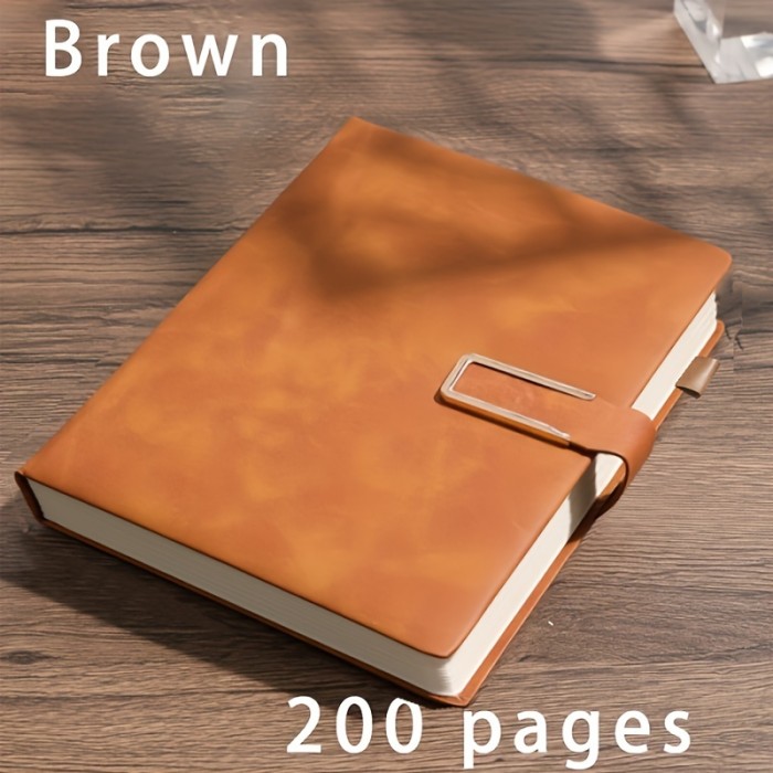 Ultra-Thick Notebook A5 Leather-Faced Business Meeting Notepad Thickened Retro Easy College Student Diary