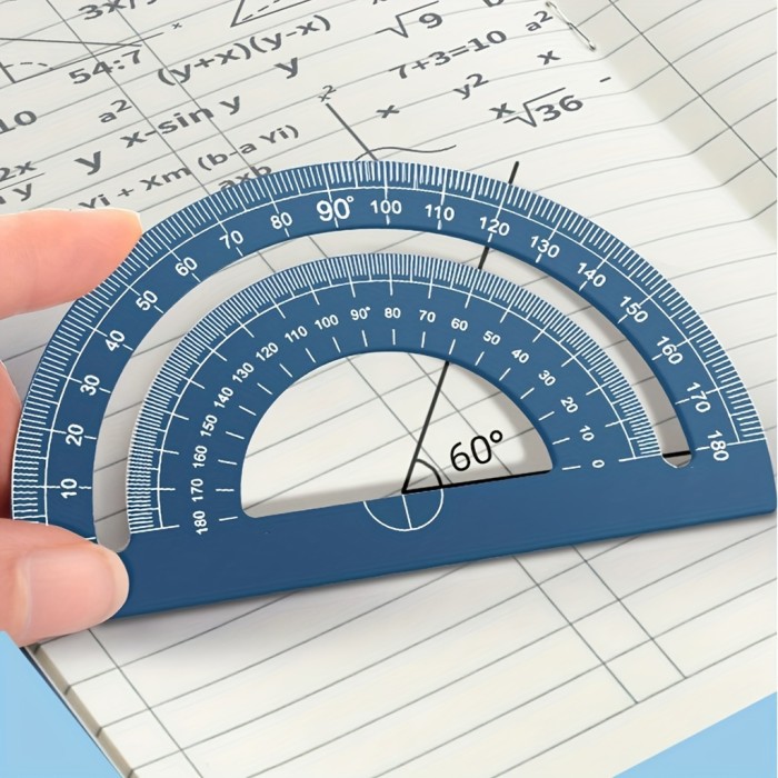 4pcs Metal Drafting Set with Storage Box Students Measure Ruler Set Multi-Function Set