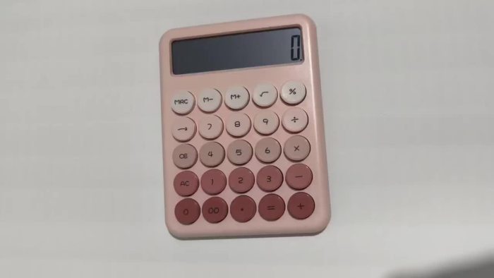 Large Button Office Calculator Colorful Large Button Scientific Calculator | 12-Digit Display, Multi-Function Office, Large Screen Computer