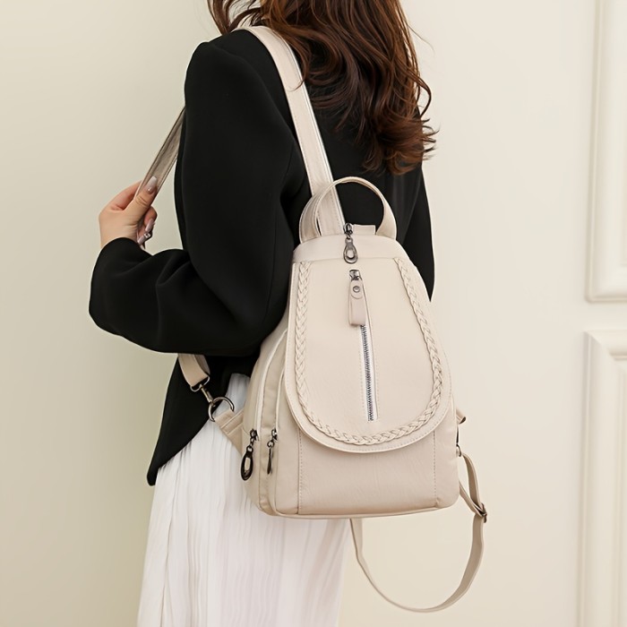 Exclusive Offer Fashion Women'S Backpack, Imitation Daypack, Suitable for Work And Travel