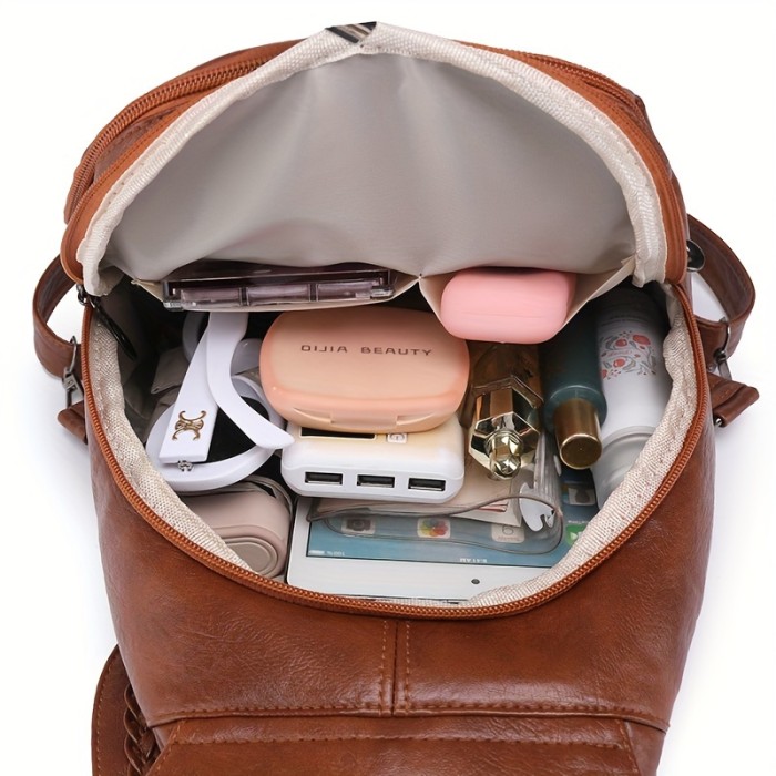 Exclusive Offer Fashion Women'S Backpack, Imitation Daypack, Suitable for Work And Travel