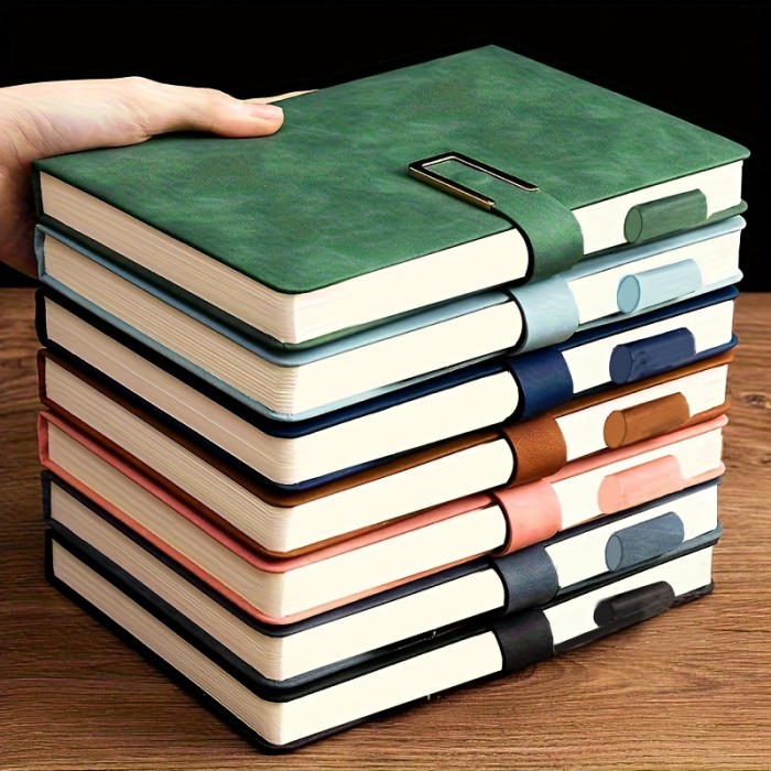 Ultra-Thick Notebook A5 Leather-Faced Business Meeting Notepad Thickened Retro Easy College Student Diary