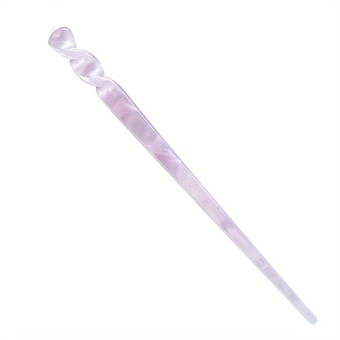 Korean Style Minimalist Versatile Daily Use Tortoise Shell Ink Art Glass Flower Hairpin Hair Accessory