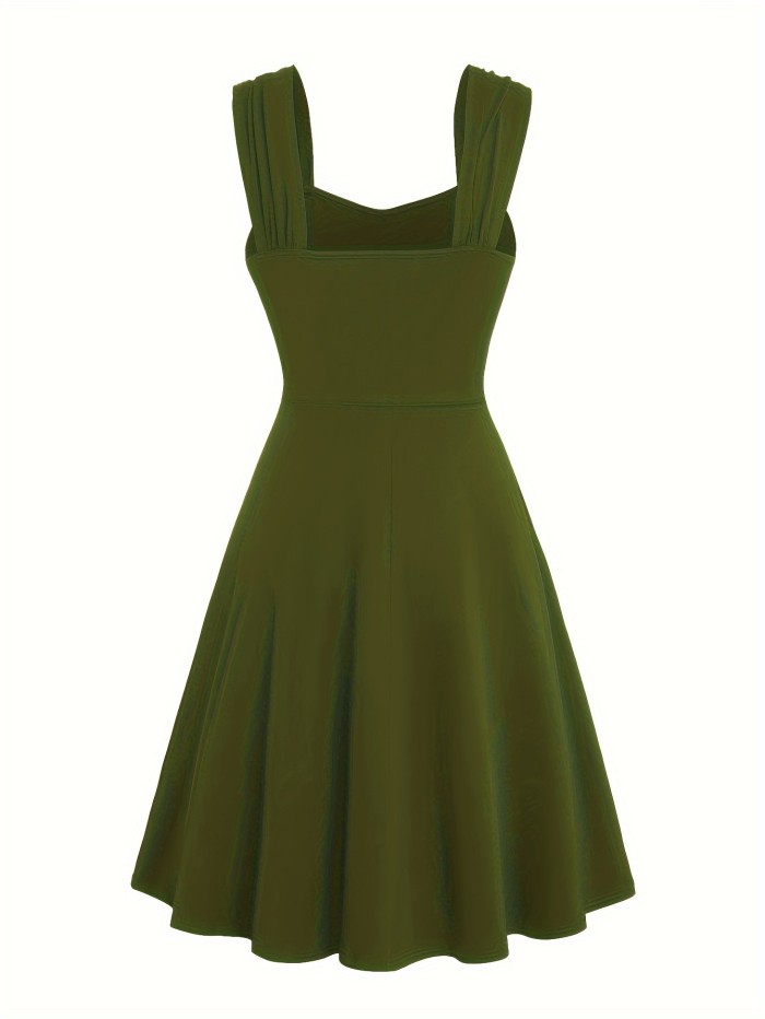 Targeted Development Ruched Cross-Shoulder Strap Dress