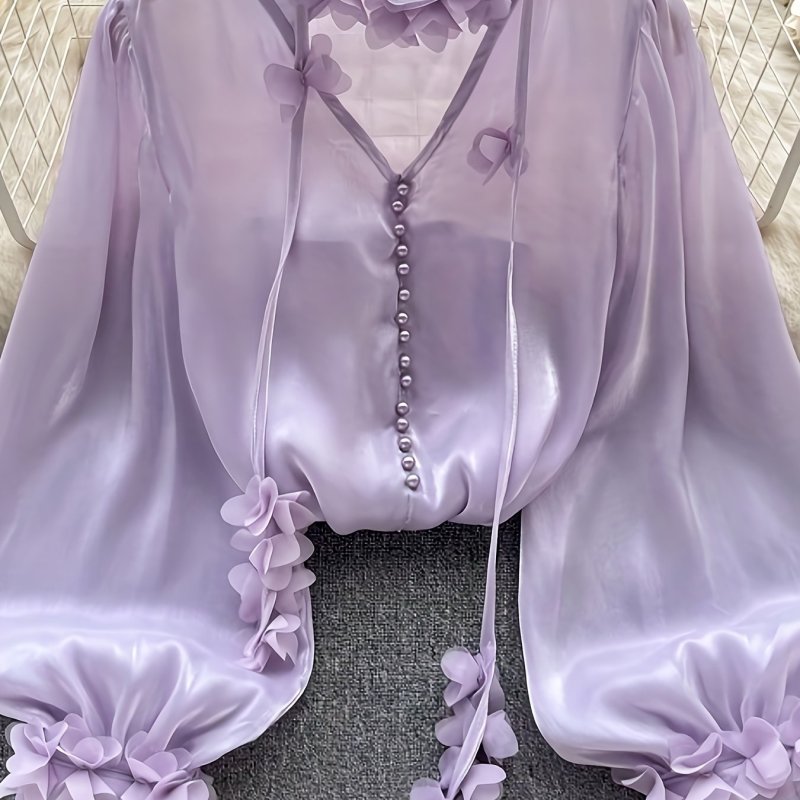 Latest Chinese-style Vintage Hit, Elegant and Dignified V-neck, Smooth Non-stretch Fabric, Niche High-end Unisex Versatile Design
