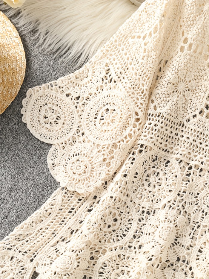 Crochet Hollow Pullover 193#-7