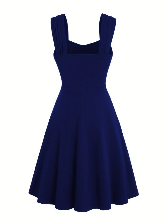 Targeted Development Ruched Cross-Shoulder Strap Dress