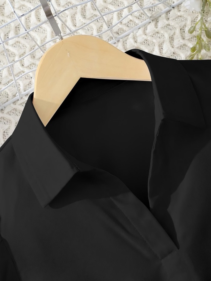 Vacation Direction Puff Sleeve High-Low Irregular Shirt
